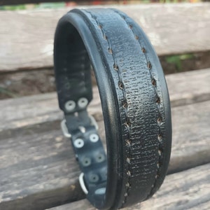 Collare in vera pelle Collare per cani cucito a mano Collare imbottito Collare per cani di taglia media e grande Collare rinforzato Collare personalizzato Più colori