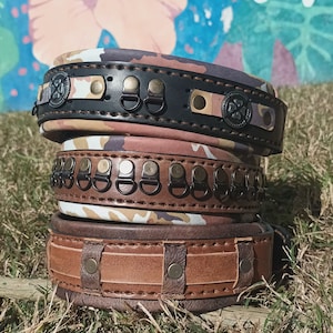 Leather Collar Large Dog Collar Reinforced Collar Padded Collar Hand-Sewn Collar Handmade Collar Cane Corso Pitbull Rottweiler Dogo