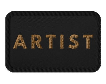 Bespoke Embroidered "Artist" Patch - Unique Art Community Accessory
