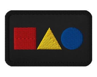 Primary Colors Embroidered Patch