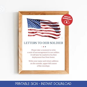 Cartas a nuestro soldado Letrero para el despliegue Letrero de fiesta militar Mensaje para nuestro soldado Cartas de despedida del ejército Cartas de aliento 328