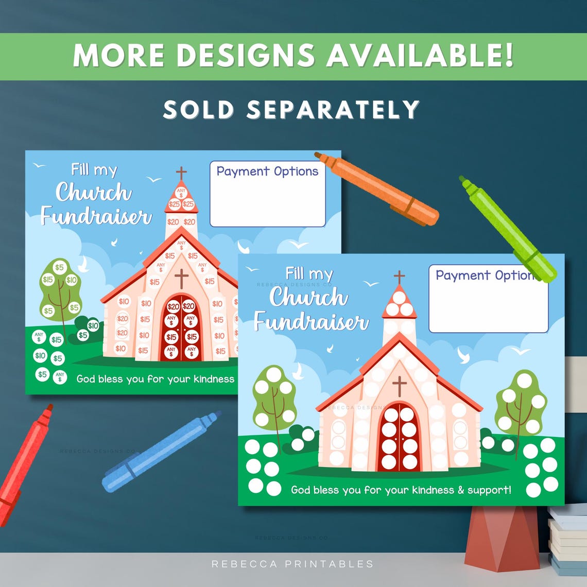 Church Raffle Graphics Church Fundraiser Editable Poster Church Donation Sunday School ...