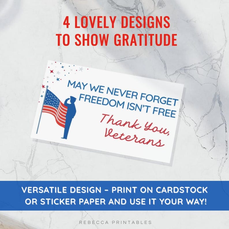 Veterans Day Thank You Cards Printable Military Thank You Cards New