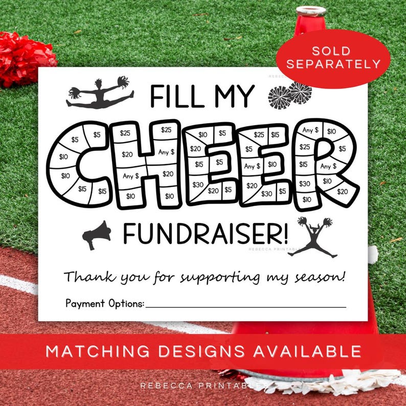 Editable Cheer Fundraiser Template Fill My Cheer Fundraiser Form ...