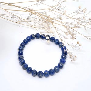 Lapis Lazuli Beaded Bracelet,Handmade ,lapis Bracelet,Bracelet for Man,Man Bracelet,Gift For Man,Blue Bracelet