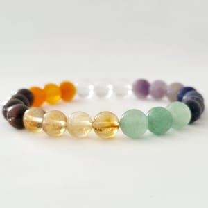 Crystal Chakra Bracelet - Colourful Beads, Energy Balance, Spiritual Jewelry for Yoga-Summer Bracelet-7 Chakra Bracelet For Women
