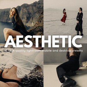 10 Aesthetic Lightroom Mobile And Desktop Presets, Moody Presets, Influencer Presets, Instagram Filters, Aesthetic Instagram Feed Presets