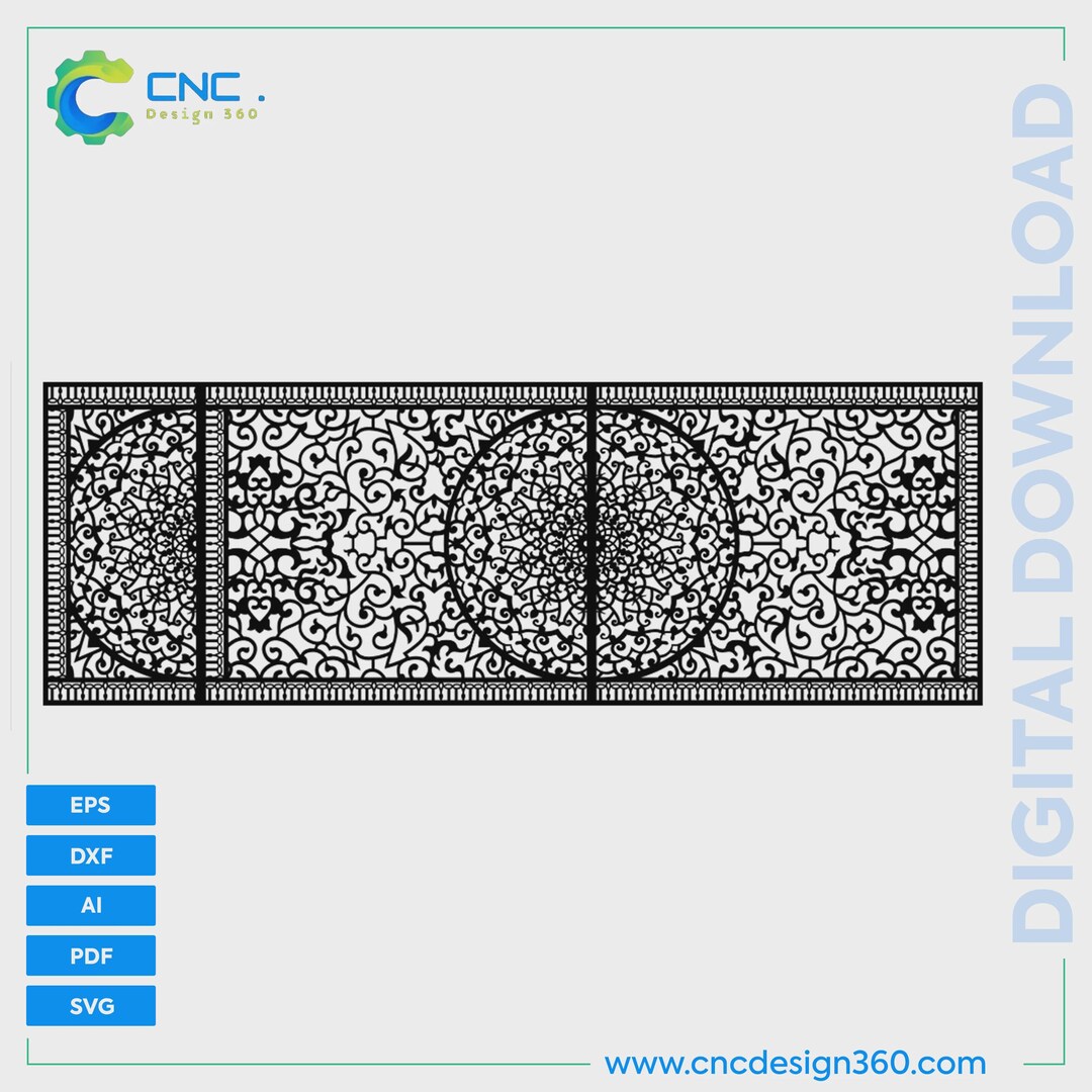 ROYAL GATE Cnc Vector File Metal Cutting File Dxf Svg Ai Format Avaible ...