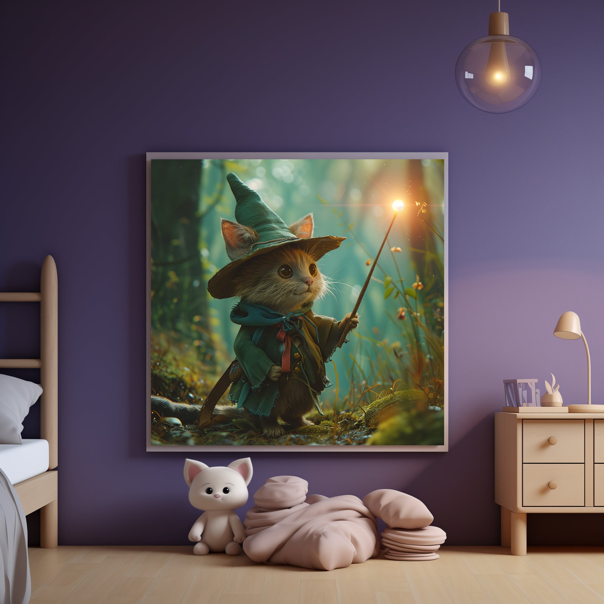 Cat Wizards | AI Generated | AI Art | Digital Download | Wall Art Print ...