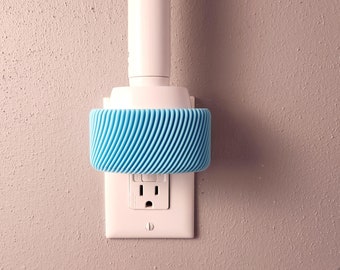 Wall-Outlet Oral-B Charger Mount – Cord-Hiding Toothbrush Stand for Tidier, Counter-Free Bathroom Décor, Oral b io4, io5, io6.