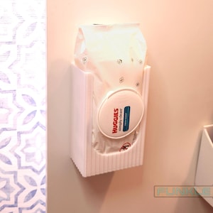 Hidden Baby Wipe Holder | Inside Cabinet-Mounted Wet Wipes Dispenser | Convenient Baby Changing Station Organizer