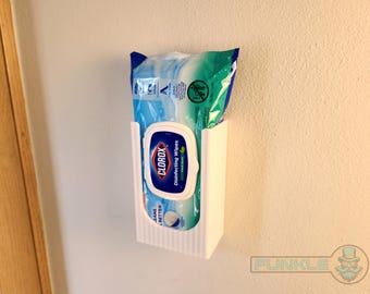 Clorox Wipes Holder: Wall or Cabinet Dispenser