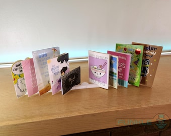 Fold-Open Greeting Card Display: Holds 10 Holiday Cards