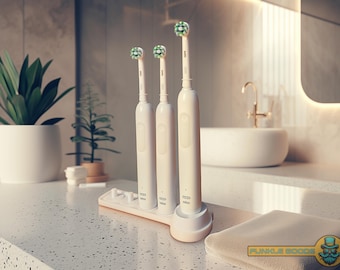 Electric Toothbrush Organizer with Drip Tray: Oral-B Brush Stand, Compatible with Oral b io4, io5, io6.