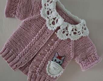 Hand Knit Sweater for 6-9 months