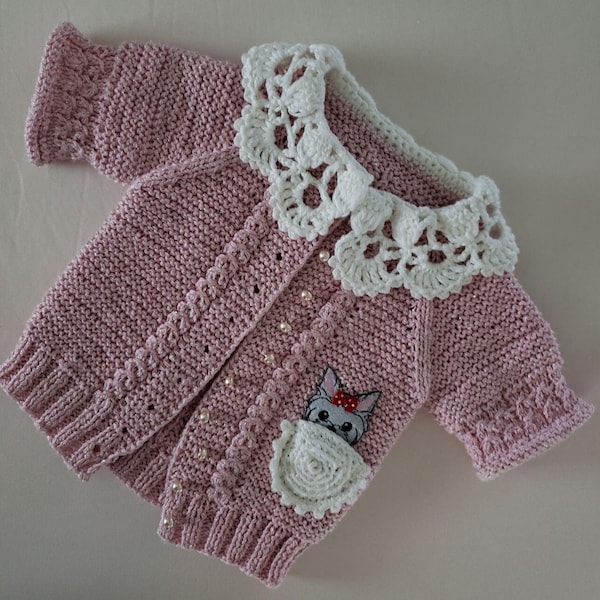 Hand Knit Sweater for 6-9 months