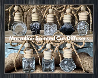 MASCULINE Scented Hanging Car Diffusers | 14 Scents and 8 Diffuser Shapes to Choose From!