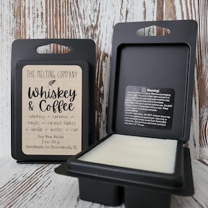 WHISKEY & COFFEE | 3 oz Soy Wax Melt Cubes | Heavily Scented