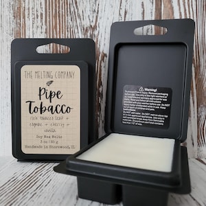 PIPE TOBACCO | 3 oz Soy Wax Melt Cubes | Heavily Scented