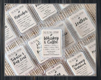 MASCULINE Scented | 3 oz Soy Wax Melt Cubes | 13 Scent Choices | Maximum Fragrance Used!