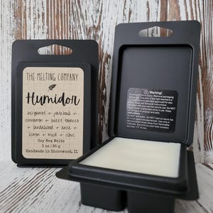 HUMIDOR | 3 oz Soy Wax Melt Cubes | Heavily Scented