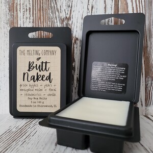 BUTT NAKED | 3 oz Soy Wax Melt Cubes | Heavily Scented