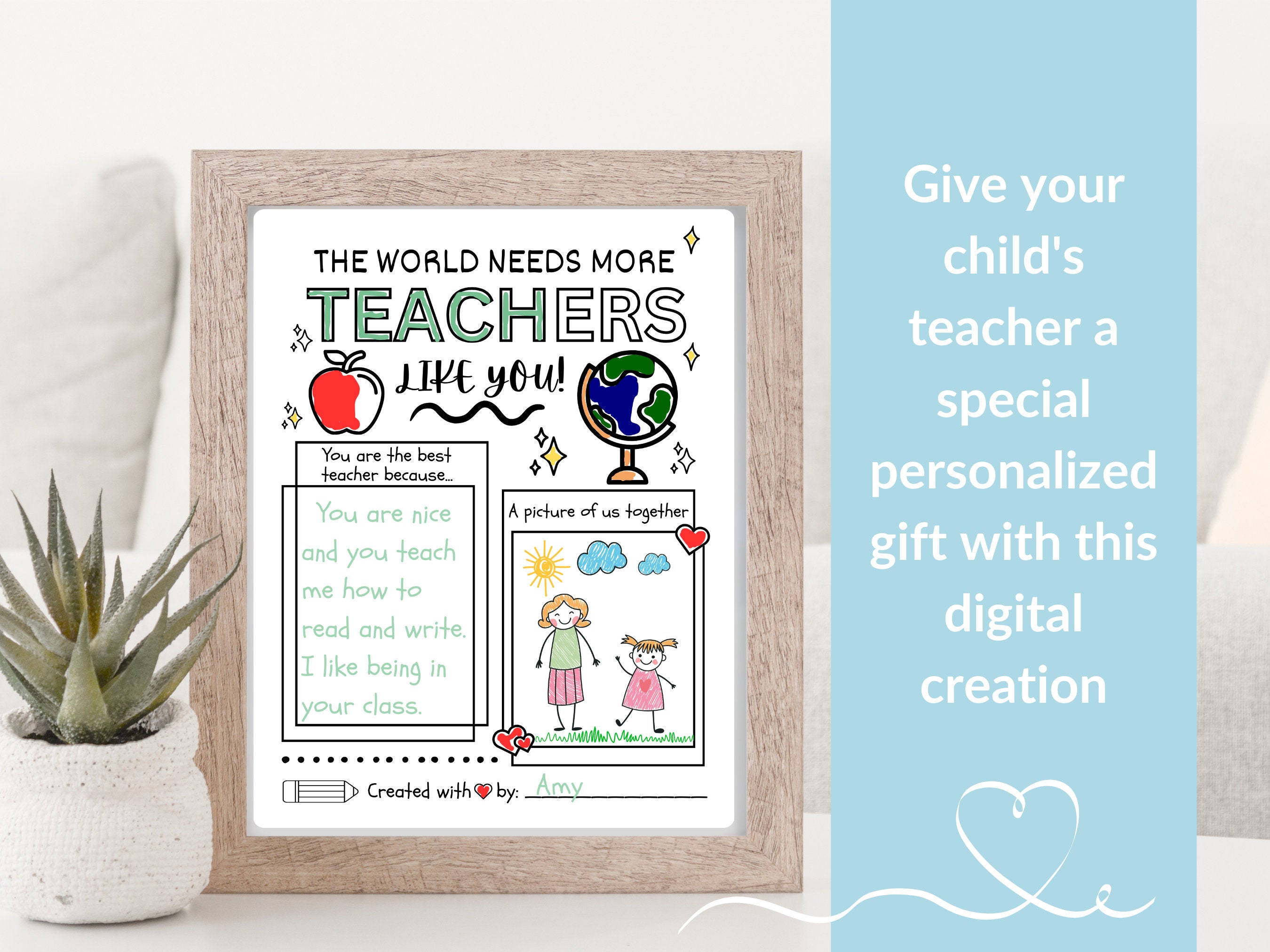 Teacher Appreciation Printable, Teacher Appreciation Week Gift, Thank ...