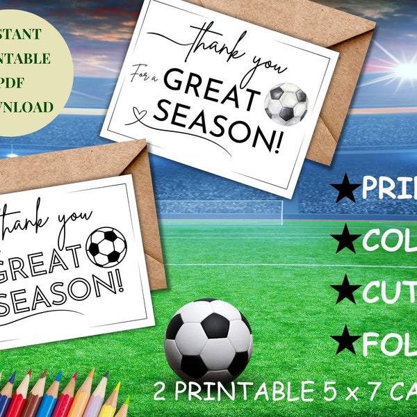 Soccer Card - Etsy