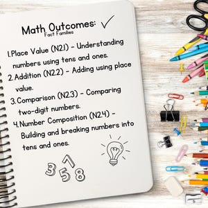 Fact Families, Printable Math Mini Unit PDF for Parents, On-the-go Math ...