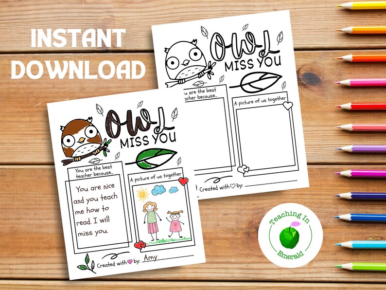 Teacher Appreciation Printable, Teacher Appreciation Week Gift, Thank ...