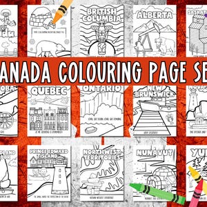 Canada livre de coloriage PDF, livre de coloriage imprimable, Canada amusant, recherche de mot, téléchargement immédiat, impressions de fête, cadeau de fête