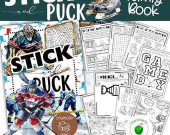 Ultimate Hockey Activity Bundle for Kids, Activity Pack, Travel Printables, Family Travel, Travel Activities, Kid Activities, Coloring Pages