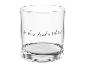 Vaso de whisky divertido: "¿Son platos de nivel 4?", regalo táctico