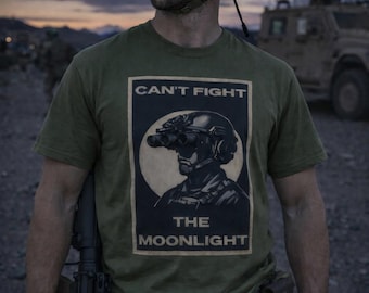 Tactical Night Vision T-Shirt – "Can't Fight the Moonlight" Comfort Colors Tee