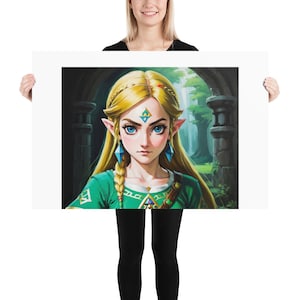 zelda wall art - zelda art - legend of zelda wall art - zelda poster - zelda print - zelda gift - zelda decor - zelda artwork