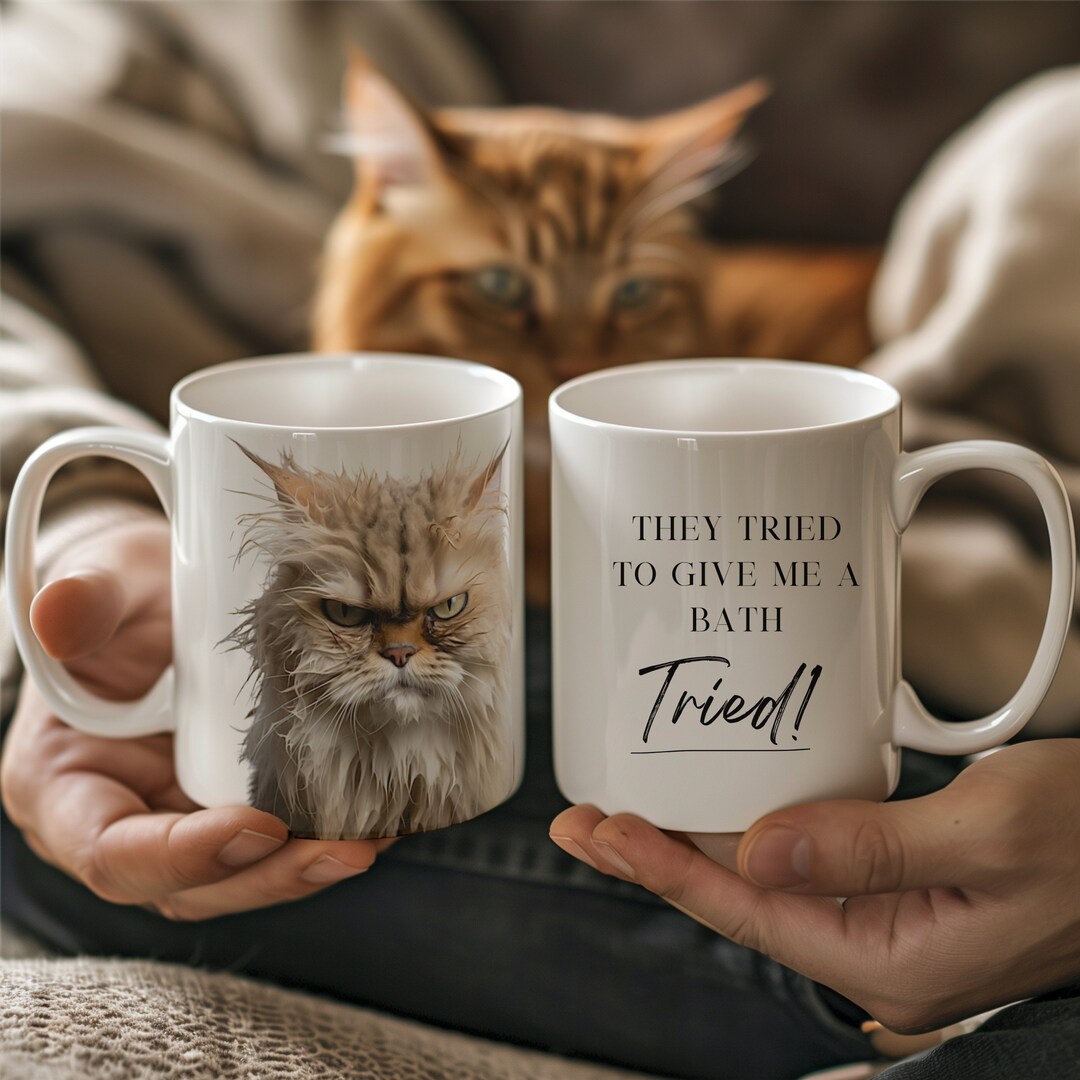 Bath Fail Cat Mug, Cat Mom, Cat Dad, Funny Cat Mug, Funny Cat, Funny ...