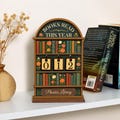 Vintage-Inspired Wooden Book Tracker, Book Lovers Gift product logo