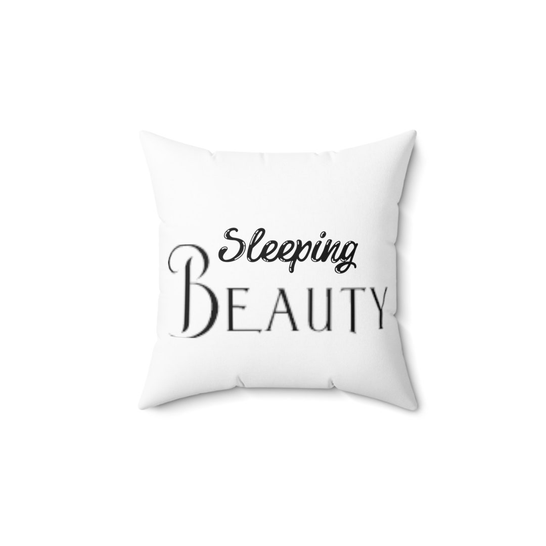 Sleeping Beauty, Snoring Beast Square Pillow Etsy