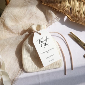 Wedding Favor Tag Template, Elegant Wedding , Favor Tag, Wedding Favor Tag, Editable, Printable, Canva INSTANT Download