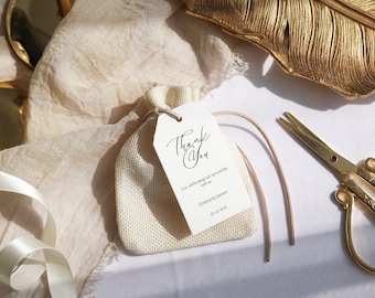 Wedding Favor Tag Template, Elegant Wedding , Favor Tag, Wedding Favor Tag, Editable, Printable, Canva INSTANT Download