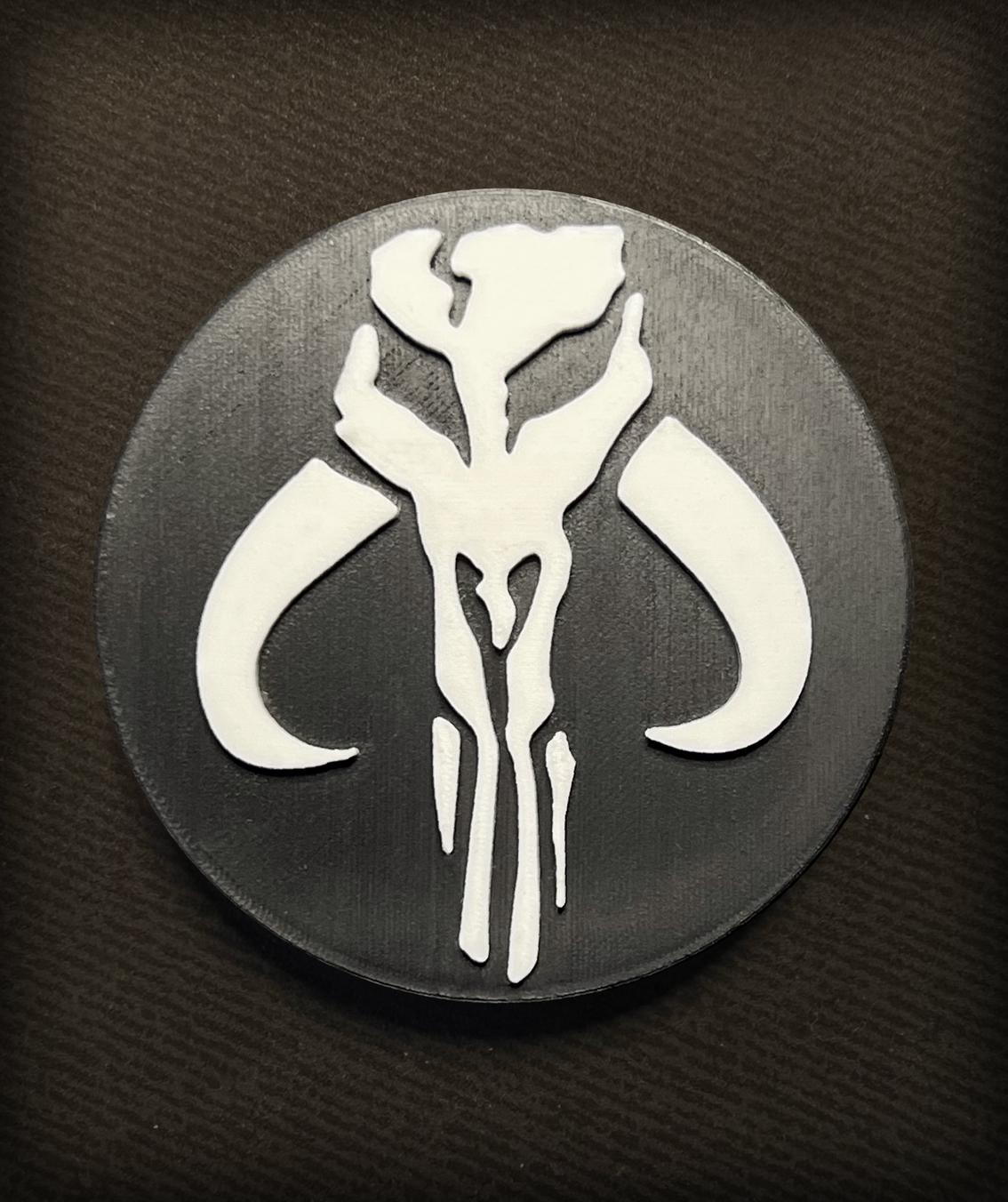 SW MANDALORIAN CREST Magnets - 3D printed