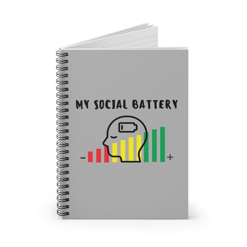 Check Rule Notebook Spiral Notebook Ruled Line Mental Health Notebook Silly Little Notebook ...