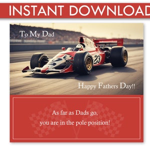 Fathers Day Card | Race Into Fathers Day With Our Fathers Day Card for ...