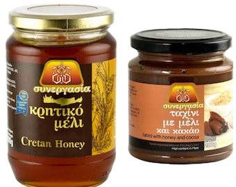 Greek Super Rare Pure Pine Thyme Honey,Greek Tahini,From Crete,Free Ship