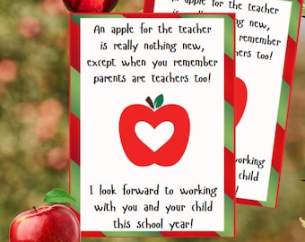 Parents are teachers too gift tags, first week of school tags, parent gift tags, PTO teacher tags, printable tags, instant download tags