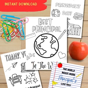 Principal Appreciation tags, principal day coloring pages, PTO principal tags, PTO tags, printable tags, principal coloring pages, HSA tags