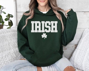 Suéter irlandés de la suerte, sudadera divertida del día de San Patricio, camiseta de trébol feliz, camiseta irlandesa, camiseta del día de San Patricio para mujer