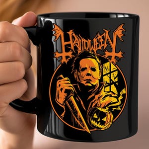 Horror Movie Coffee Mug, Retro Michael Myers Thriller Mug, Halloween Michael Meyers Coffee Mug, Scary Horror Movie Gifts, Classic Horror Mug