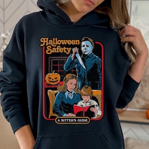 Funny Horror Movie Shirt, Michael Myers Halloween Safety Shirt Sweatshirt Hoodie, Retro Halloween Sweatshirt, Horror Movie Thriller Gifts