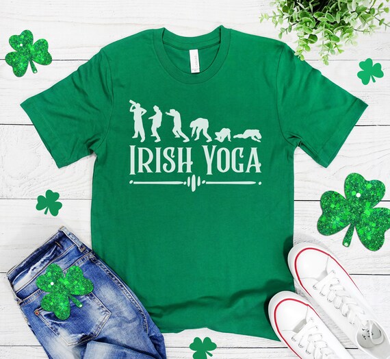 Funny Irish Yoga St Patricks Day Green T-Shirt Funny Irish Yoga St Patricks Day Green T-Shirt